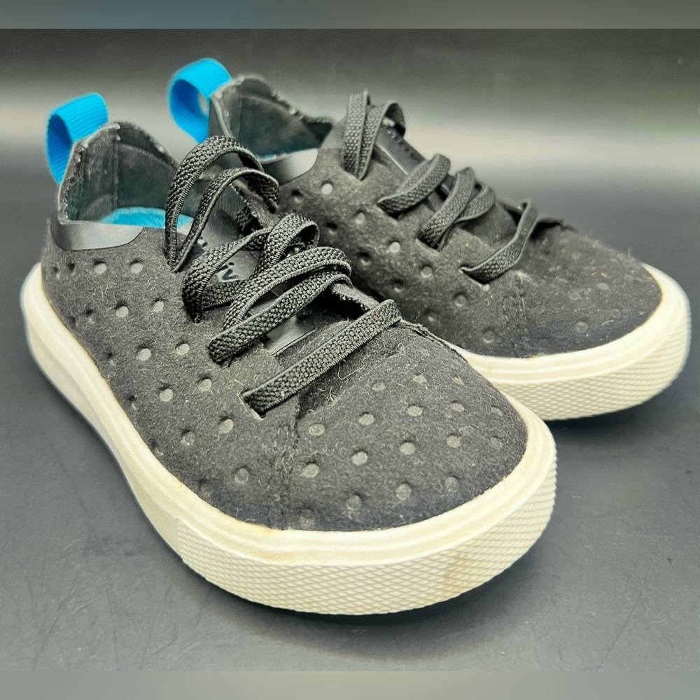 Native Black and Blue Kids Shoes-Size:C6